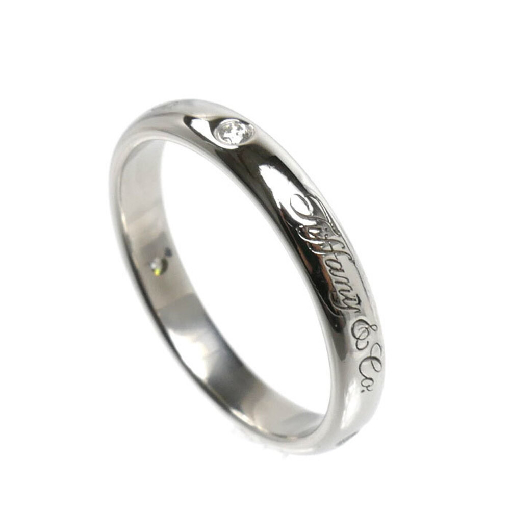 TIFFANY&Co. Tiffany & Co. Pt950 Platinum Notes Lucida Ring with Diamond, 4.0g... - Picture 2 of 6